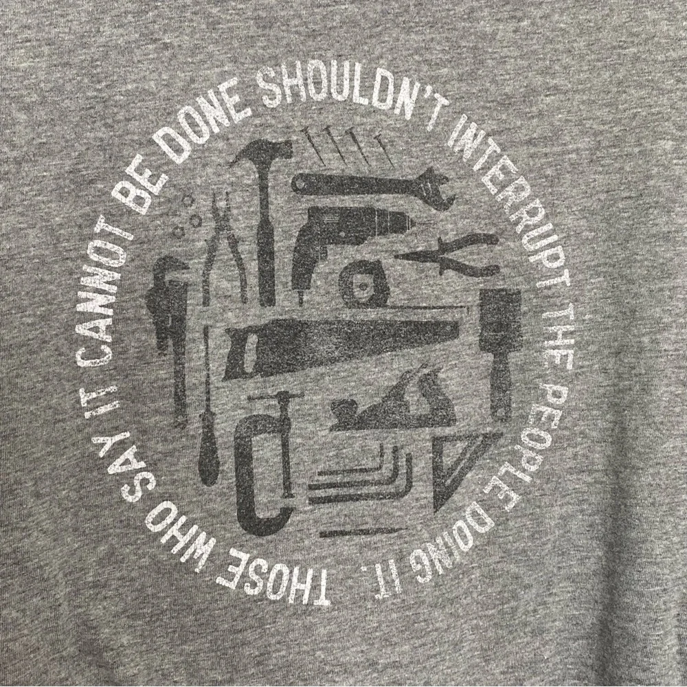 Life Is Good Grey Tape Measure Crusher Tee